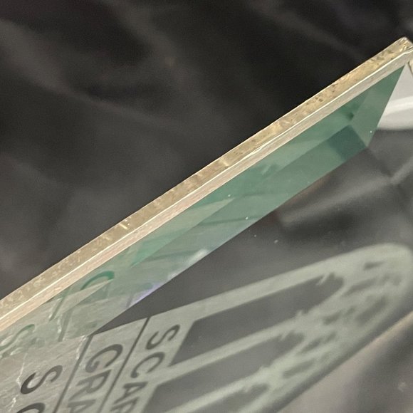 Nashville TN History Scarritt Graduate School diamond shape beveled etched glass - Picture 6 of 8